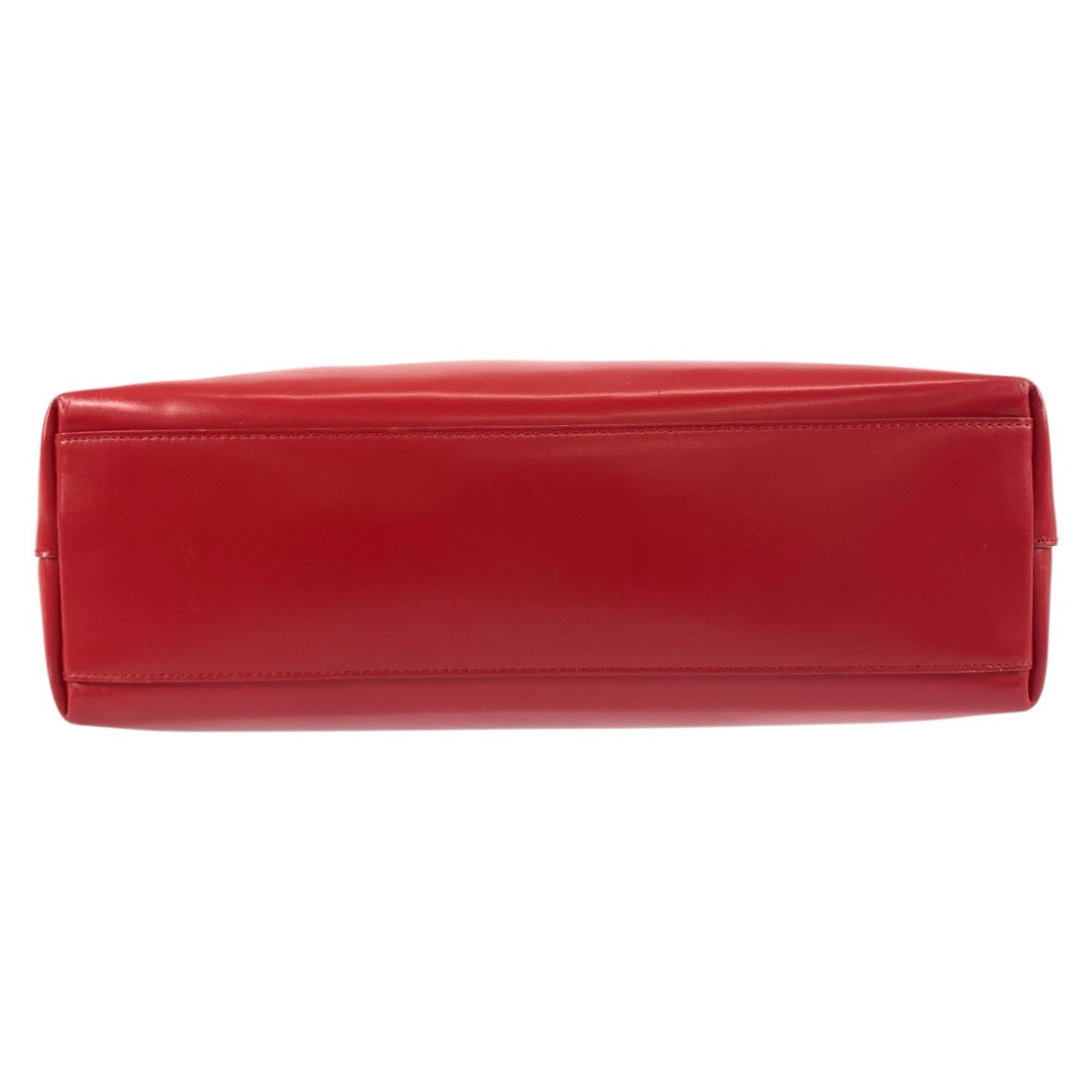 18144
PRADA プラダ ロゴ型抜き レッド レザー / スウェード トートバッグ ショルダーバッグ レディース ABP40