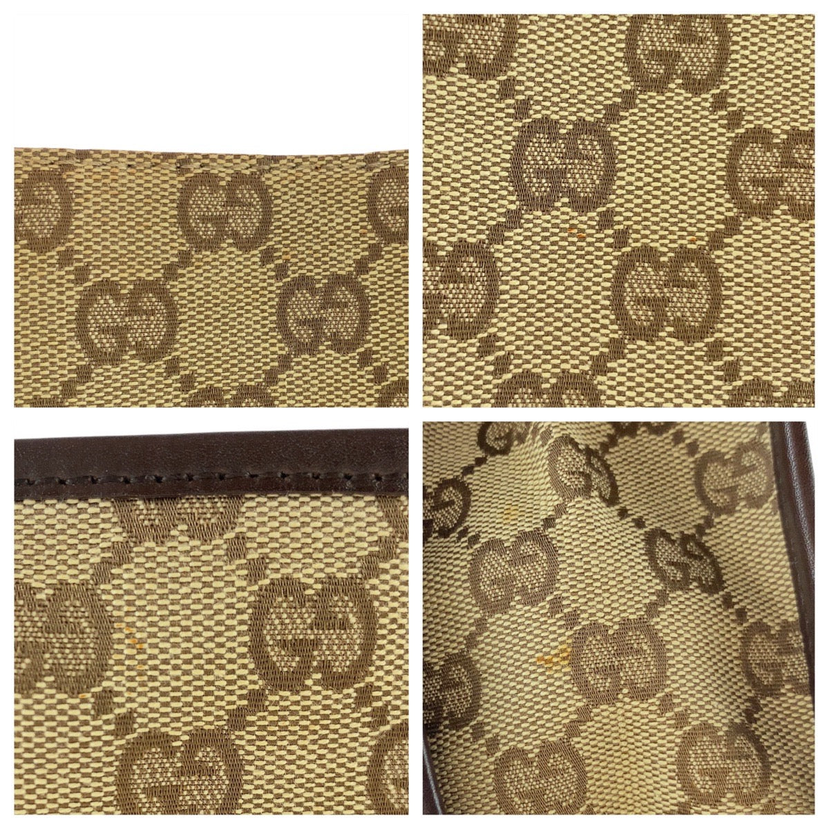20129
GUCCI グッチ ベージュ ブラウン GGキャンバス / レザー 91762 ショルダーバッグ メッセンジャーバッグ レディース ABP29