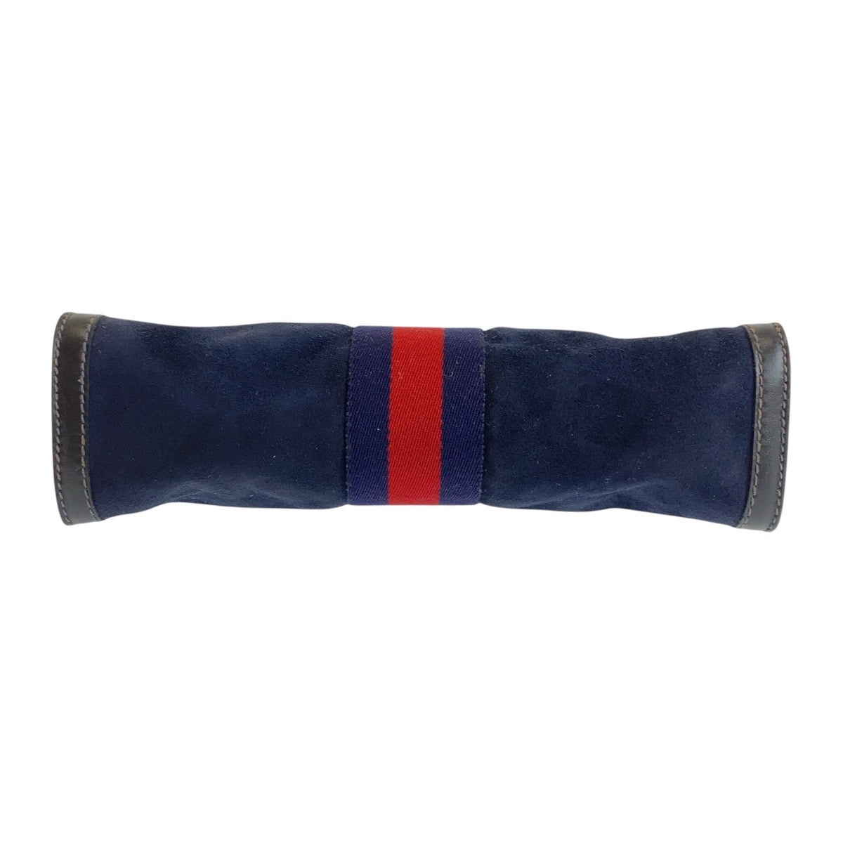 18147
GUCCI グッチ ヴィンテージ オールドグッチ シェリーライン ネイビー ブラック スウェード / レザー クラッチバッグ セカンドバッグ  メンズ AB19