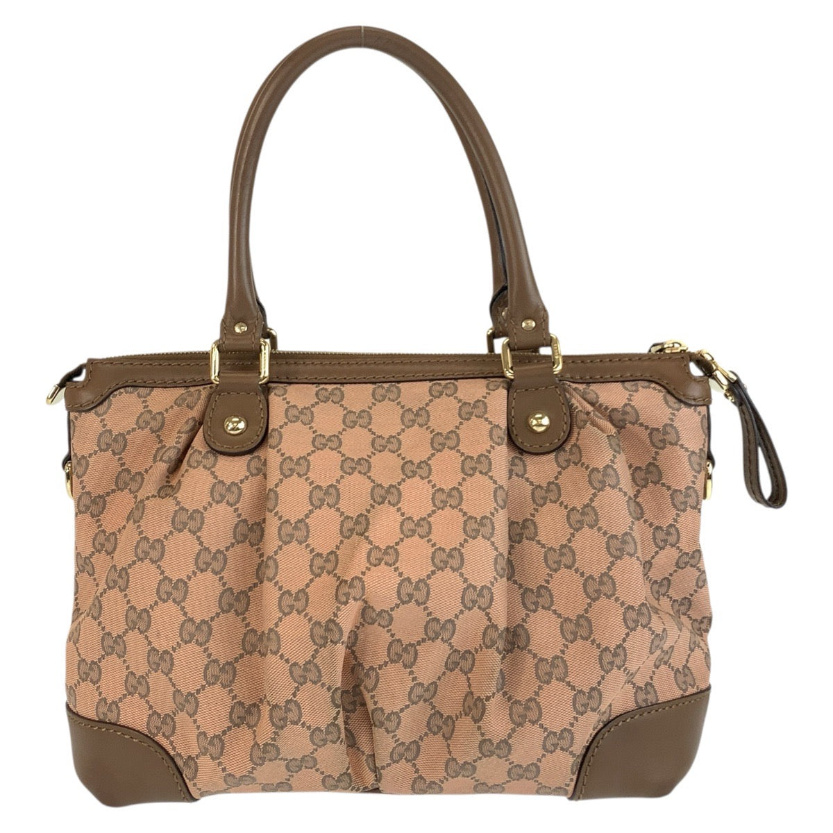18150
GUCCI グッチ スーキー ピンク ブラウン ゴールド金具 GGキャンバス / レザー 247902 ショルダーバッグ トートバッグ 2way  レディース ABP48