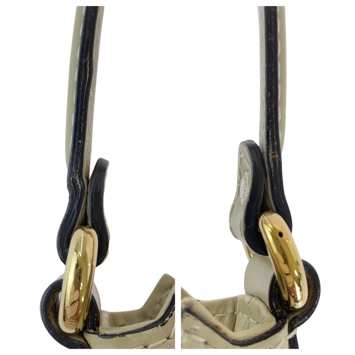 18151
GUCCI グッチ ラブリー ベージュ アイボリー ゴールド金具 GGキャンバス / レザー 257070 ホーボー ショルダーバッグ  レディース ABP48