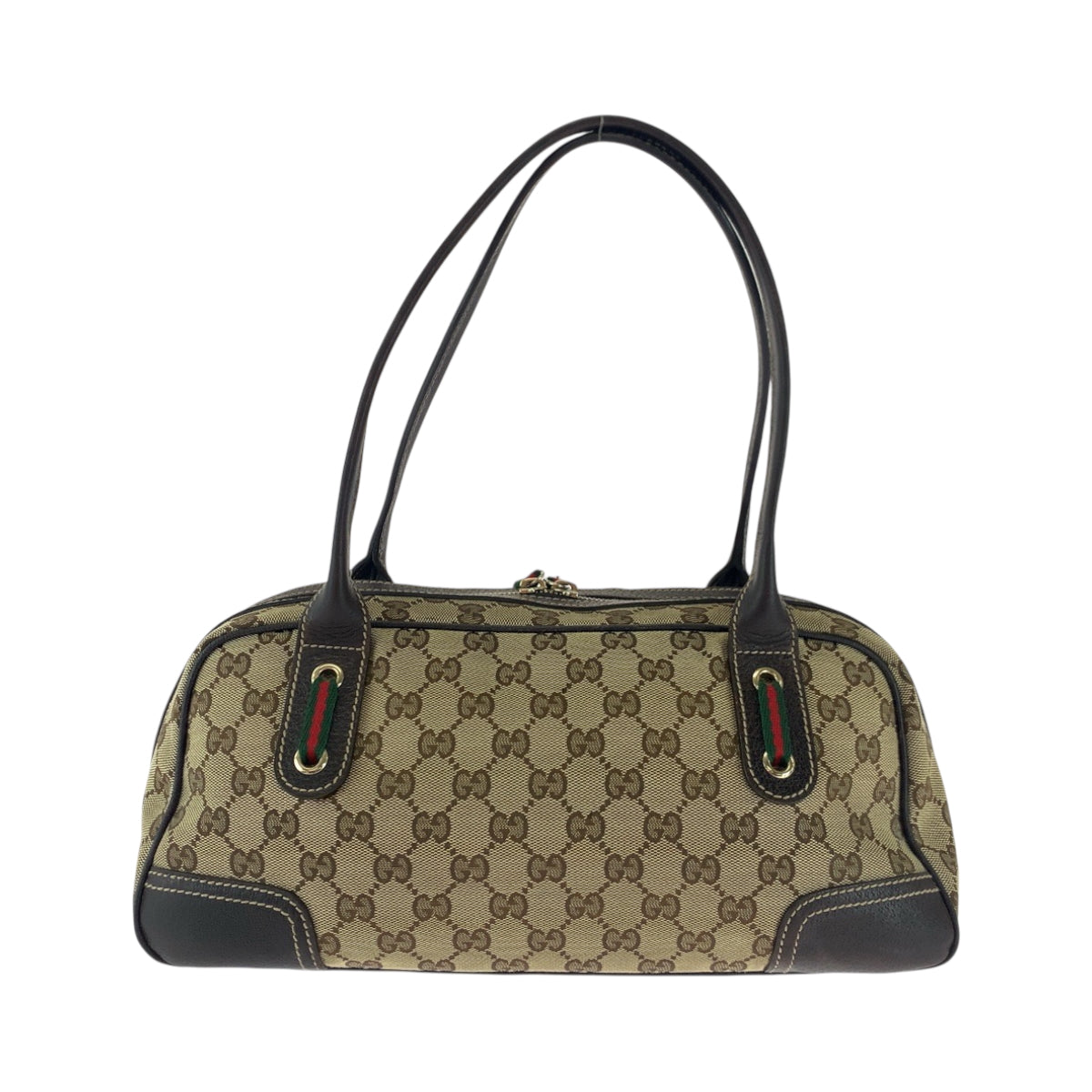 18153
GUCCI グッチ シェリーライン プリンシー ベージュ ブラウン ゴールド金具 GGキャンバス 461720 ハンドバッグ ショルダーバッグ  レディース ABP43