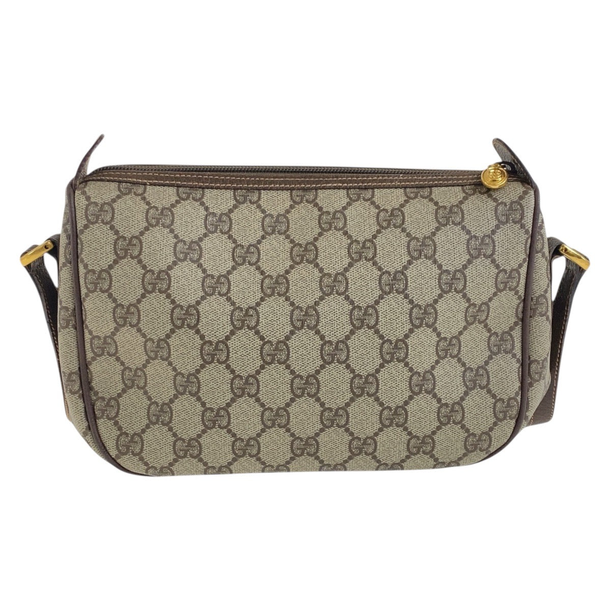 18155
GUCCI グッチ ヴィンテージ オールドグッチ シェリーライン べージュ ブラウン ゴールド金具 GGスプリームキャンバス / PVC 001 123 6177 ショルダーバッグ 斜め掛け  レディース AB36