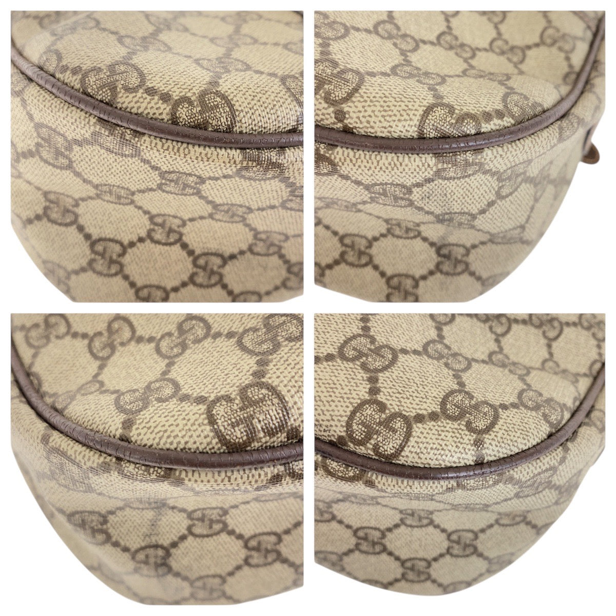 18155
GUCCI グッチ ヴィンテージ オールドグッチ シェリーライン べージュ ブラウン ゴールド金具 GGスプリームキャンバス / PVC 001 123 6177 ショルダーバッグ 斜め掛け  レディース AB36