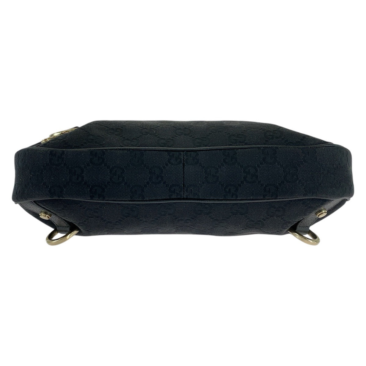 18160
GUCCI グッチ アビー ブラック 黒 ゴールド金具 GGキャンバス / レザー 130738 ホーボー ショルダーバッグ ハンドバッグ  レディース