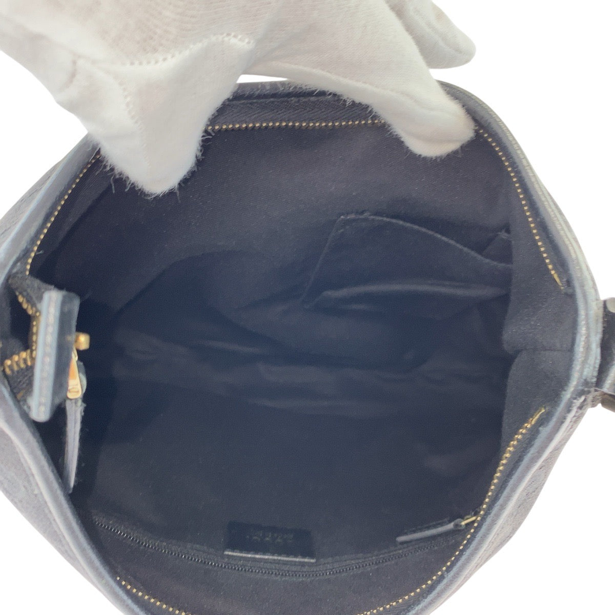 18160
GUCCI グッチ アビー ブラック 黒 ゴールド金具 GGキャンバス / レザー 130738 ホーボー ショルダーバッグ ハンドバッグ  レディース