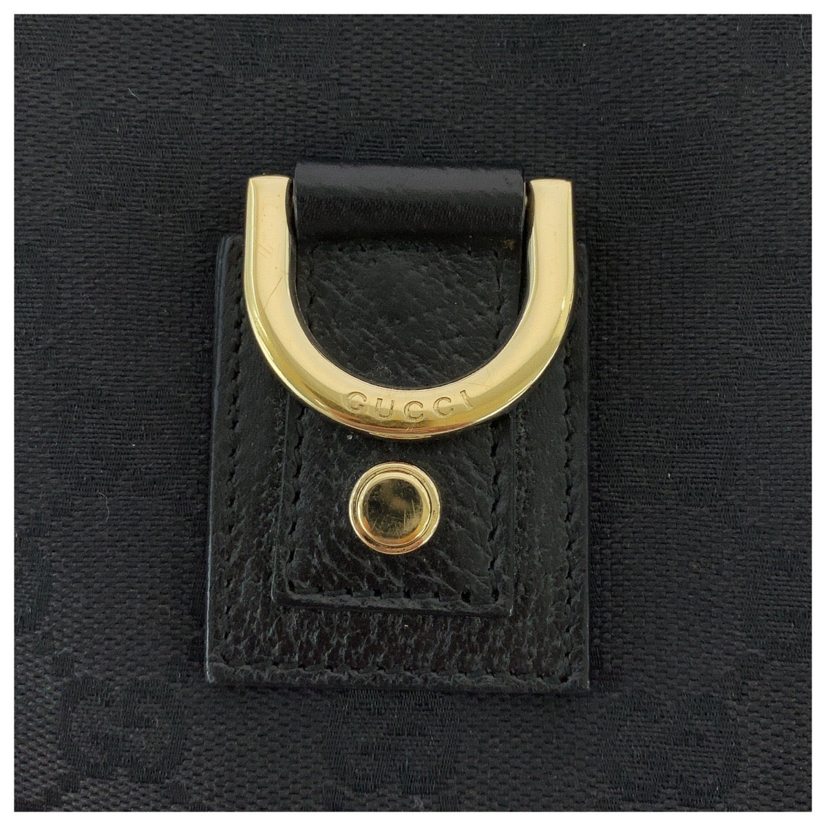 18160
GUCCI グッチ アビー ブラック 黒 ゴールド金具 GGキャンバス / レザー 130738 ホーボー ショルダーバッグ ハンドバッグ  レディース