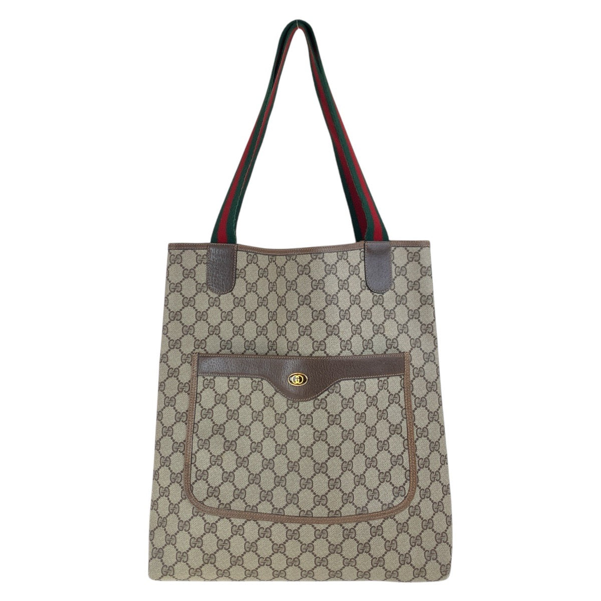 18163
GUCCI グッチ ヴィンテージ オールドグッチ シェリーライン ブラウン ゴールド金具 GGスプリームキャンバス / レザー 902 02 003 トートバッグ ショルダーバッグ 男女兼用  レディース