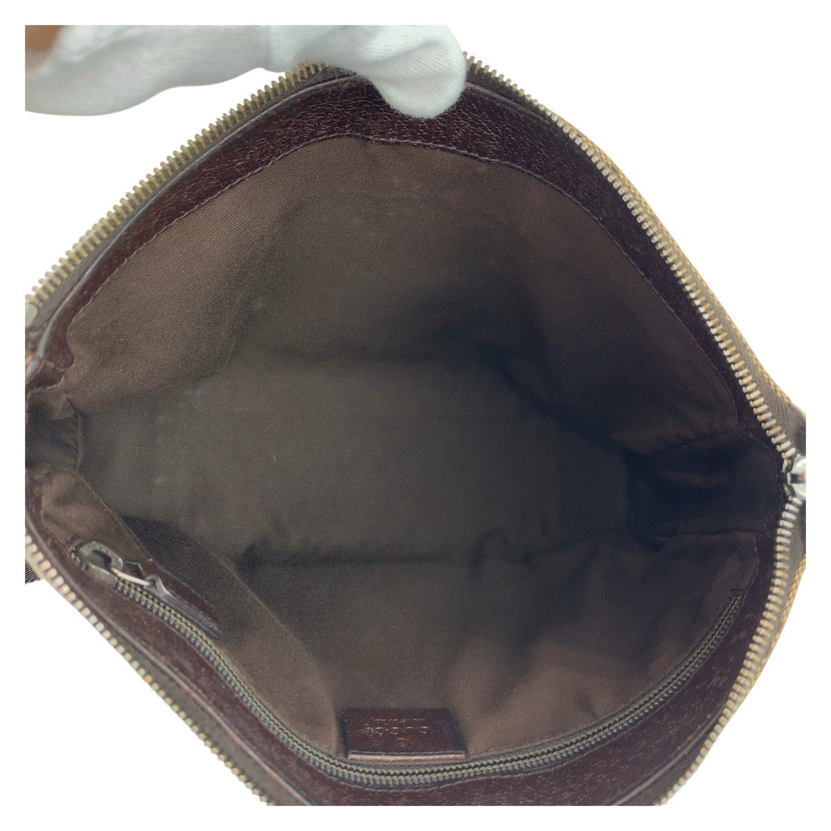 18166
GUCCI グッチ ベージュ ブラウン GGキャンバス / レザー 114273 ショルダーバッグ メッセンジャーバッグ レディース ABP43