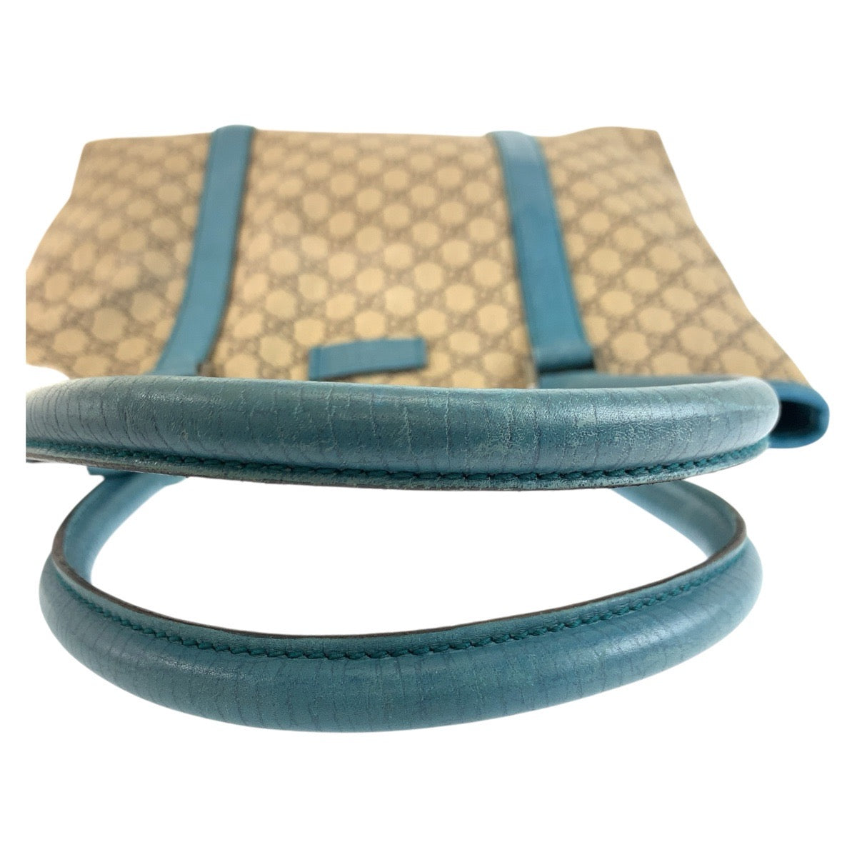18168
GUCCI グッチ ベージュ ブルー シルバー金具 GGスプリームキャンバス / レザー 114288 トートバッグ ショルダーバッグ  レディース AB24