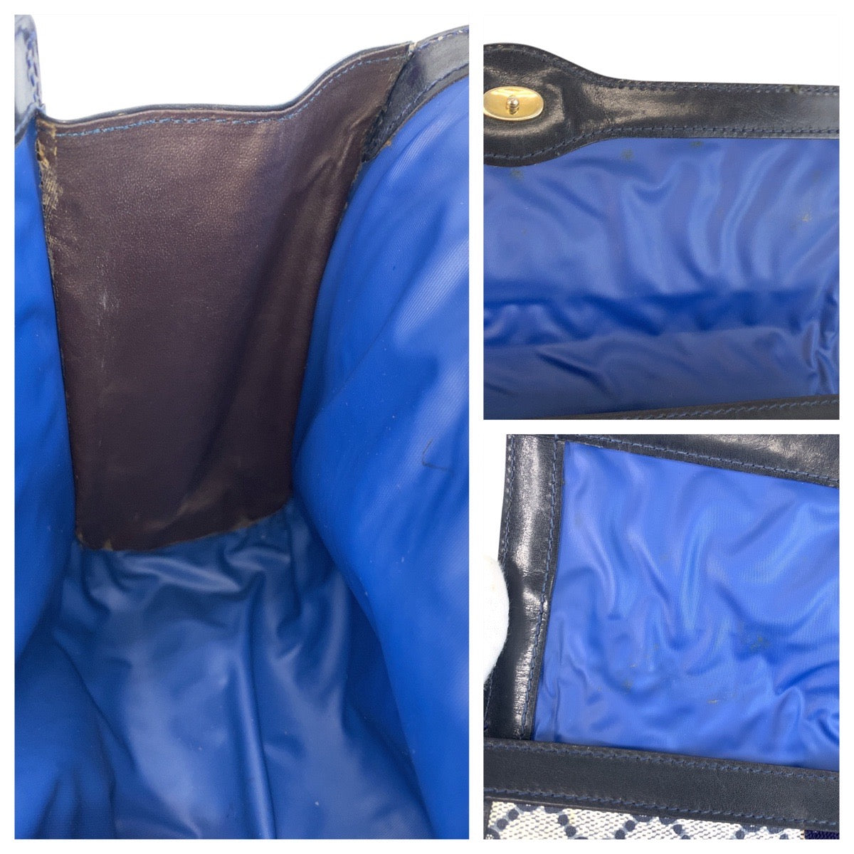 18171
GUCCI グッチ シェリーライン グレー ネイビー ゴールド金具 GGスプリームキャンバス / レザー 38 クラッチバッグ セカンドバッグ  メンズ ABP24