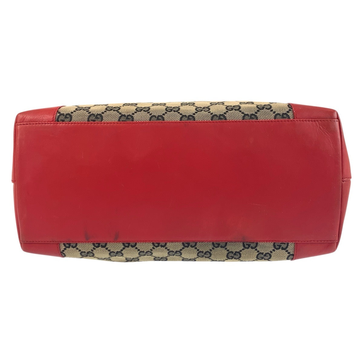 18172
GUCCI グッチ ベージュ レッド GGキャンバス / レザー 002 1121 トートバッグ  レディース AB38