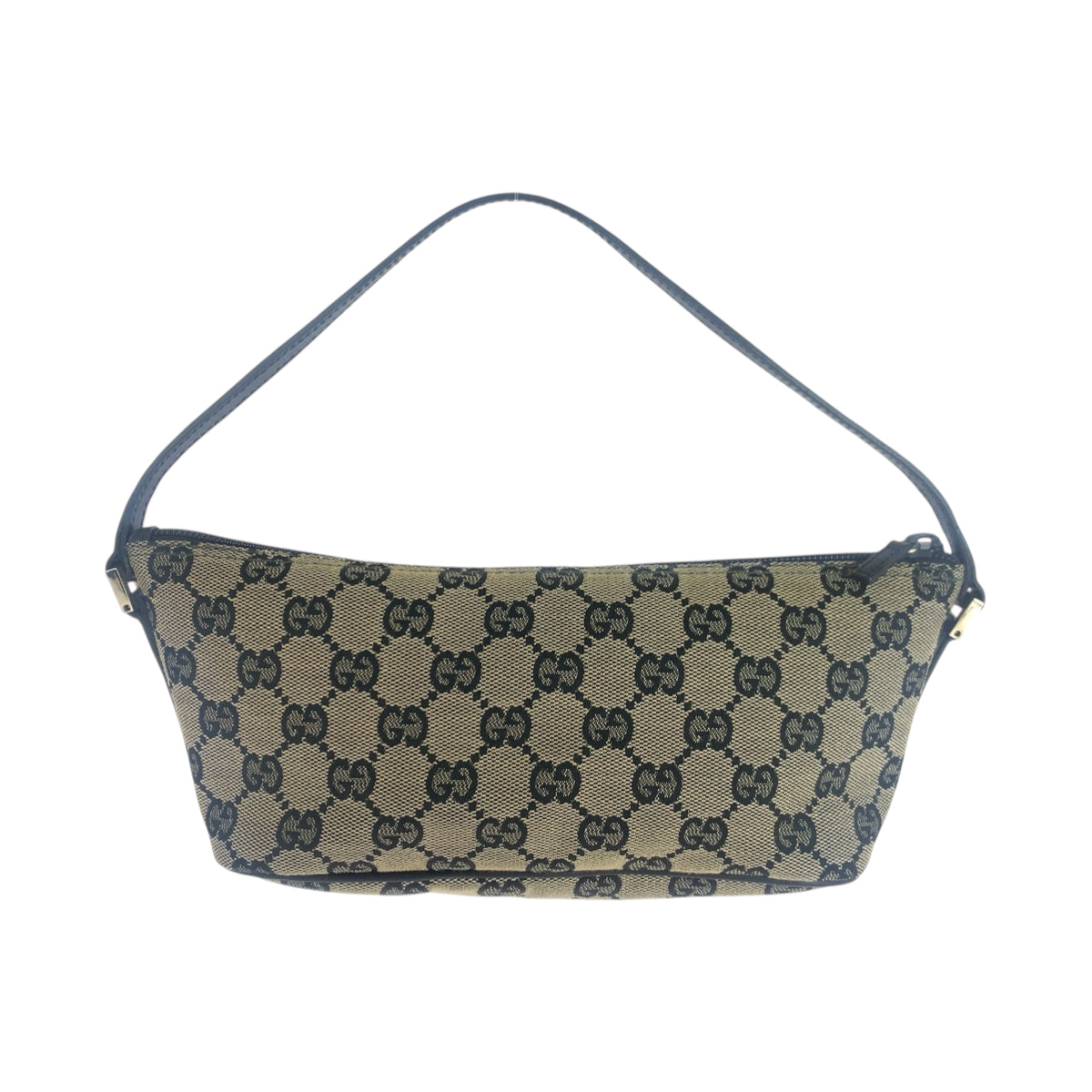 18179
GUCCI グッチ ベージュ ブラック ゴールド金具 GGキャンバス 039 1103 ハンドバッグ アクセサリーポーチ レディース A39