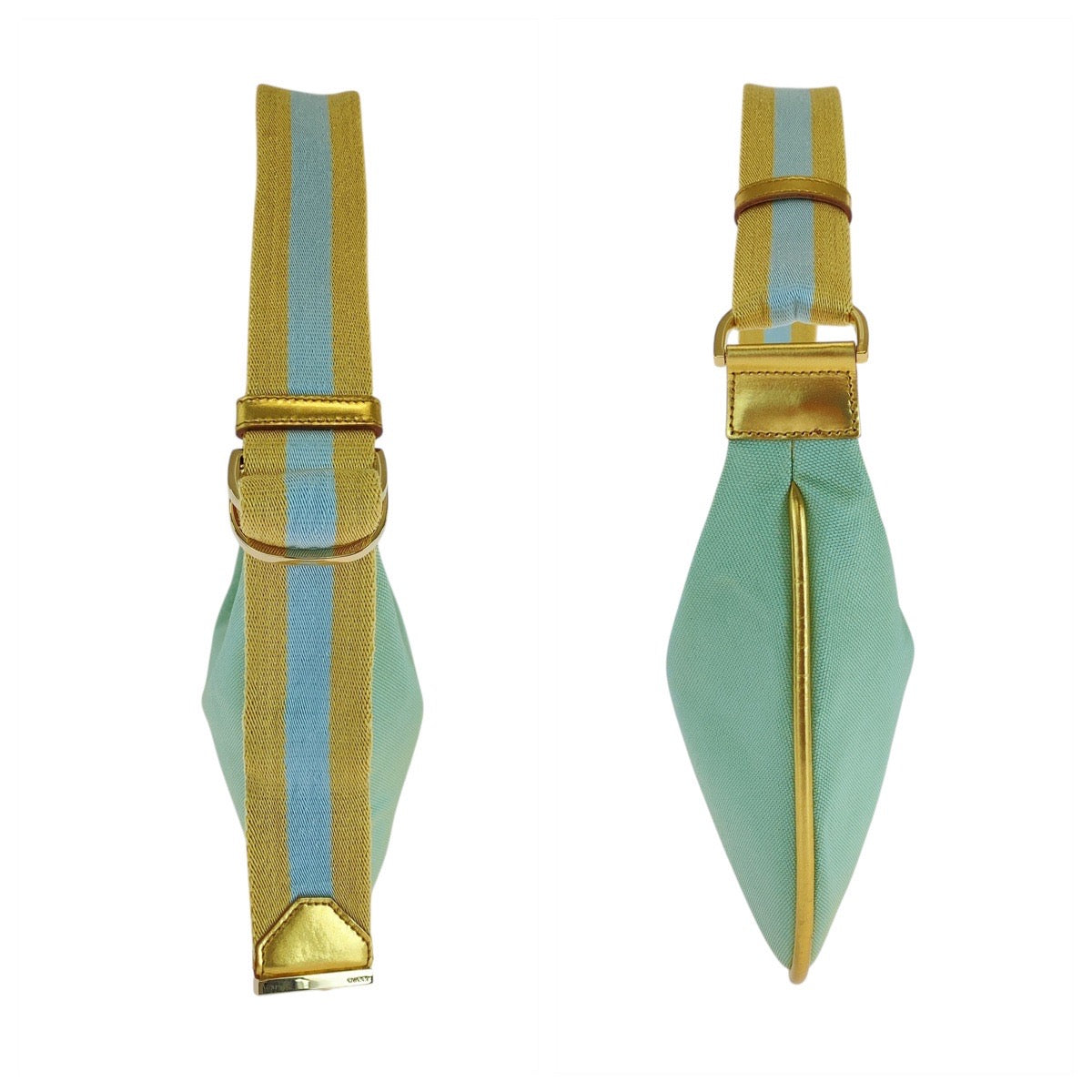 18180
GUCCI グッチ シェリーライン グリーン ゴールド キャンバス 001 4186 ホーボー ショルダーバッグ レディース A54