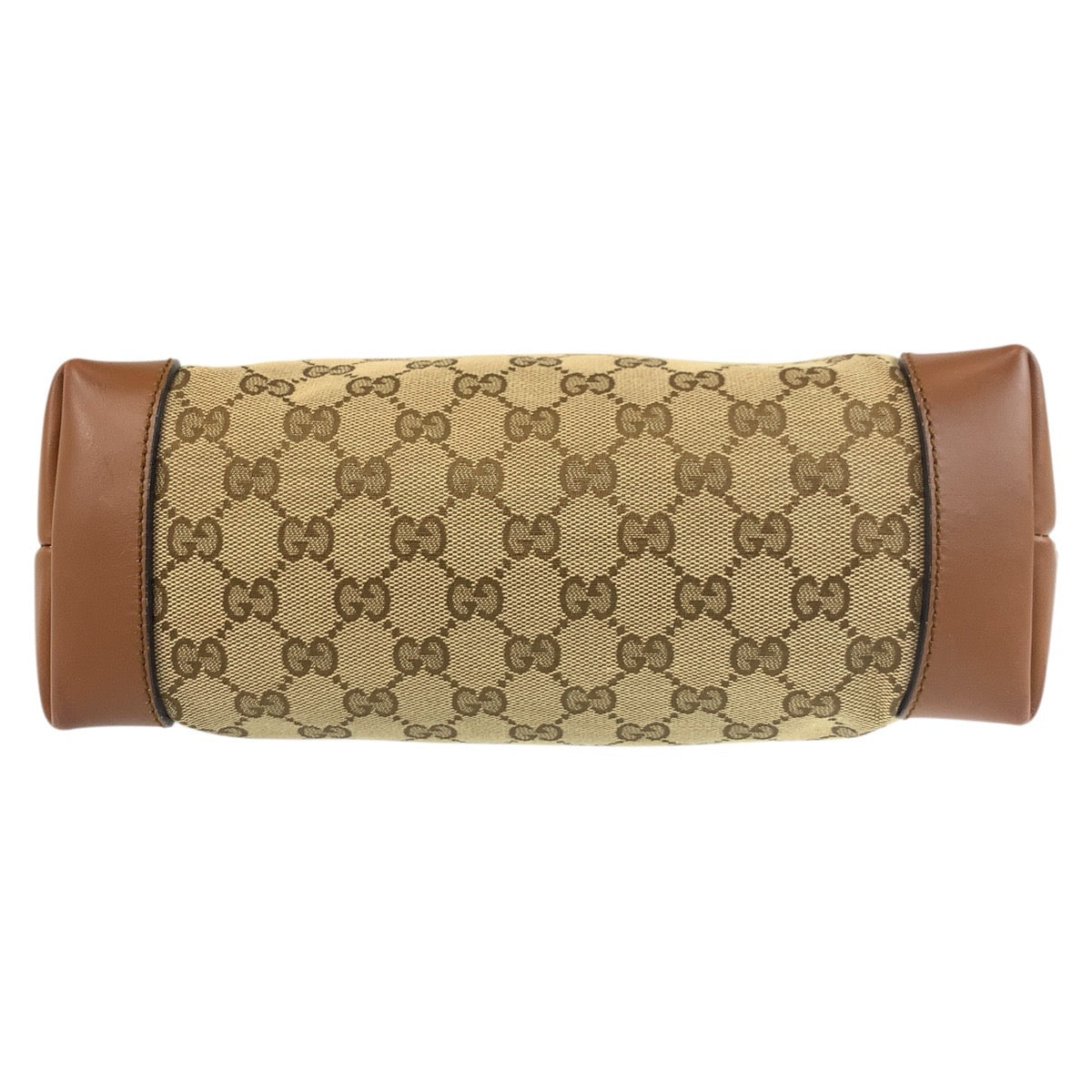 18181
GUCCI グッチ ベージュ ブラウン シルバー金具 GGキャンバス / レザー 337598 ショルダーバッグ メッセンジャーバッグ  レディース ABP40