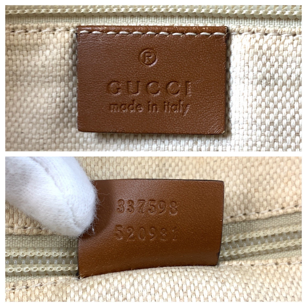 18181
GUCCI グッチ ベージュ ブラウン シルバー金具 GGキャンバス / レザー 337598 ショルダーバッグ メッセンジャーバッグ  レディース ABP40