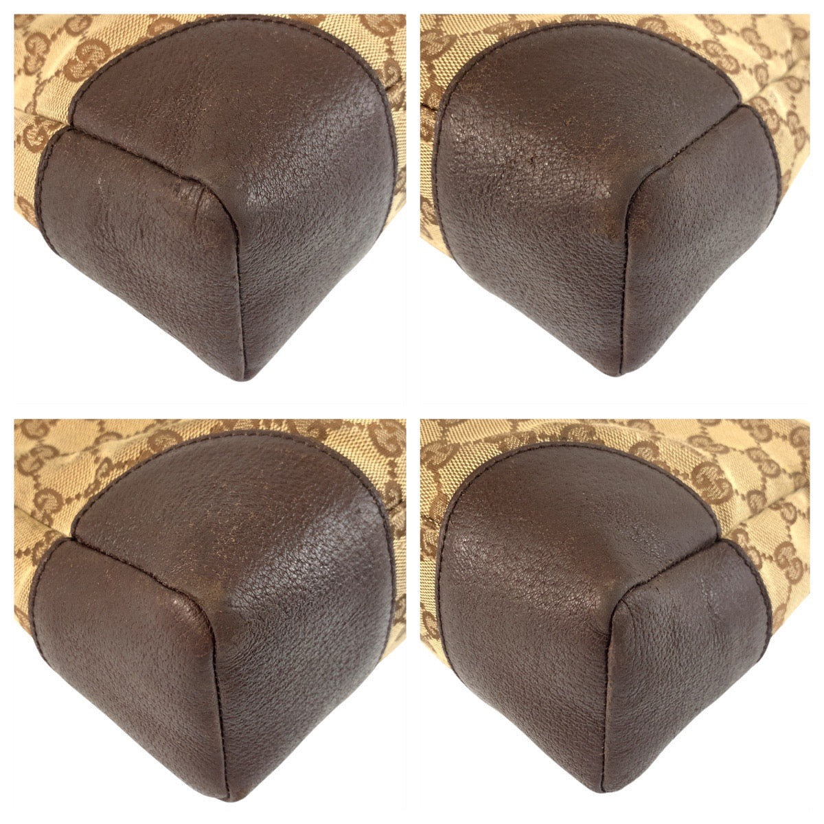 18182
GUCCI グッチ ベージュ ブラウン シルバー金具 GGキャンバス / レザー 114273 ショルダーバッグ メッセンジャーバッグ  レディース AB25