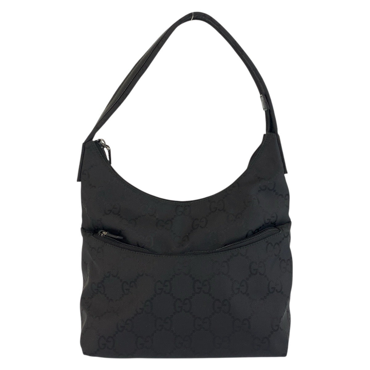 18183
GUCCI グッチ ブラック 黒 シルバー金具 GGキャンバス 001 3386 ショルダーバッグ  レディース A39