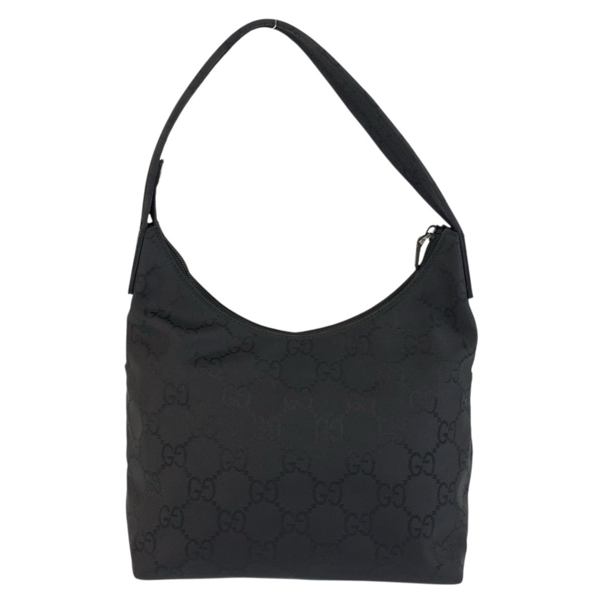 18183
GUCCI グッチ ブラック 黒 シルバー金具 GGキャンバス 001 3386 ショルダーバッグ  レディース A39