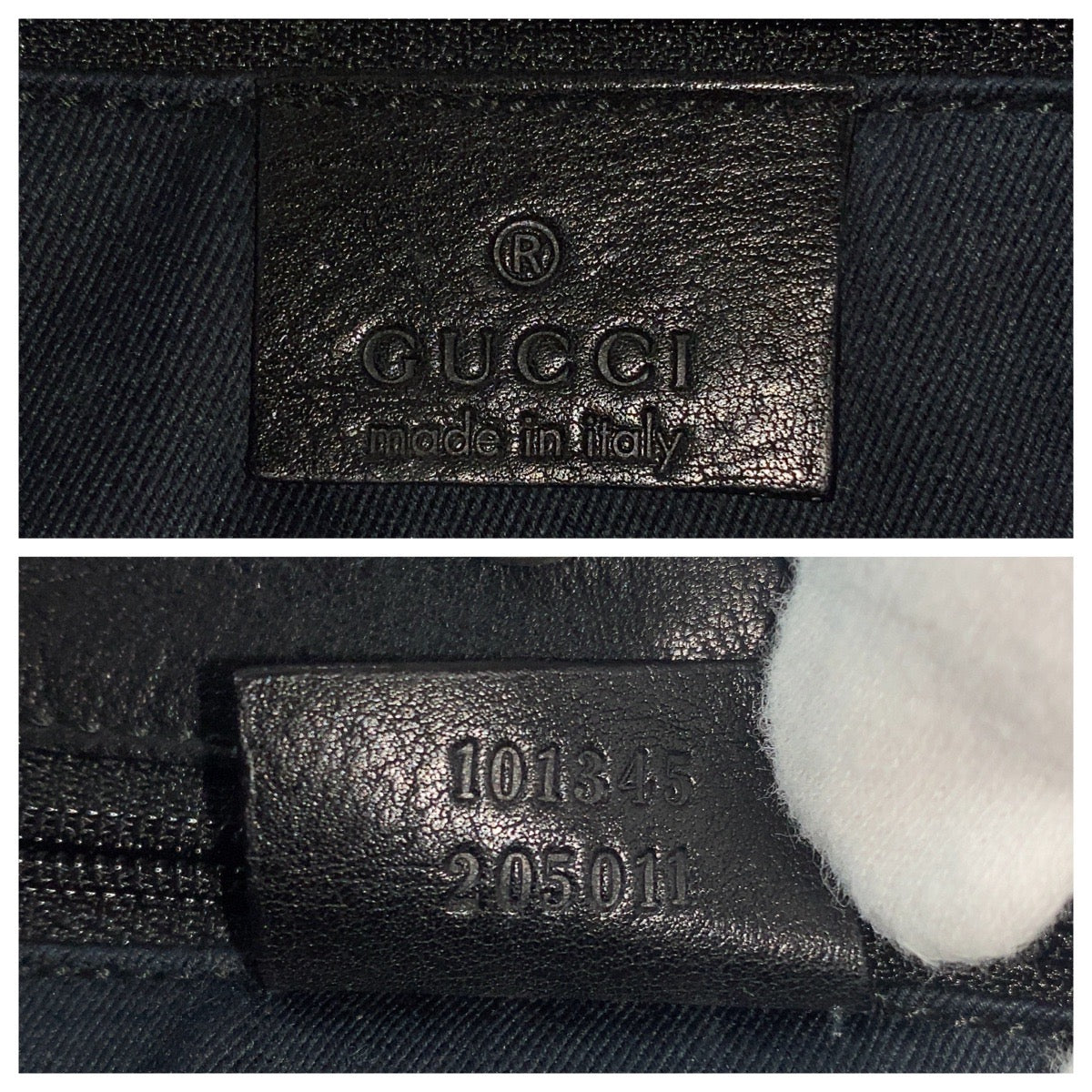 18186
GUCCI グッチ ブラック 黒 GGキャンバス / レザー 101345 ショルダーバッグ トートバッグ  レディース ABP38