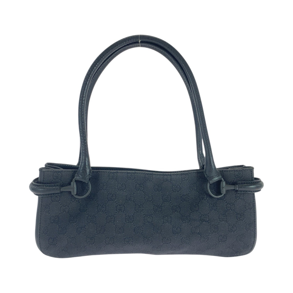 18186
GUCCI グッチ ブラック 黒 GGキャンバス / レザー 101345 ショルダーバッグ トートバッグ  レディース ABP38