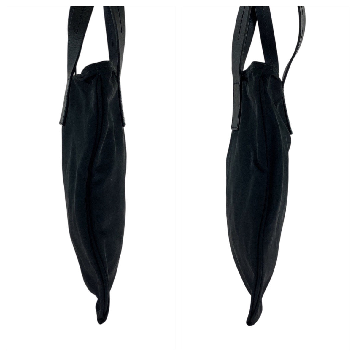 18190
PRADA プラダ テスート 三角ロゴプレート ブラック 黒 シルバー金具 ナイロン / レザー トートバッグ ショルダーバッグ  レディース ABP39