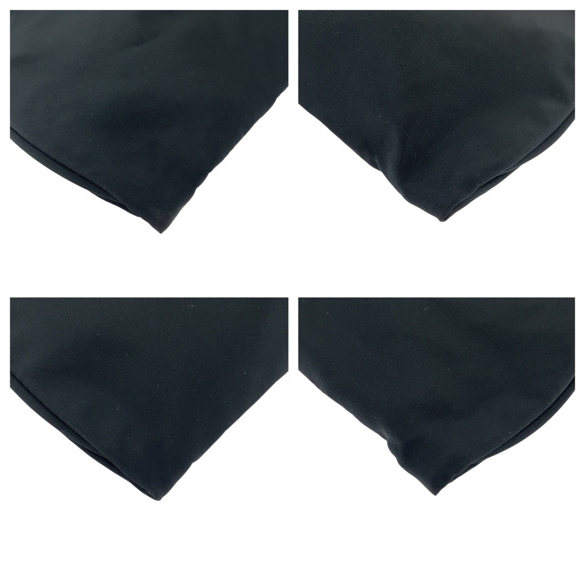 18190
PRADA プラダ テスート 三角ロゴプレート ブラック 黒 シルバー金具 ナイロン / レザー トートバッグ ショルダーバッグ  レディース ABP39