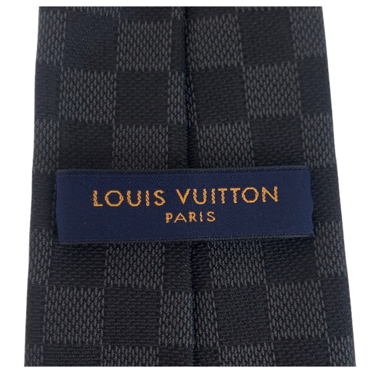 18194
LOUIS VUITTON ルイヴィトン ダミエ グラフィット クラシック ブラック グレー シルク M78752 ネクタイ  メンズ