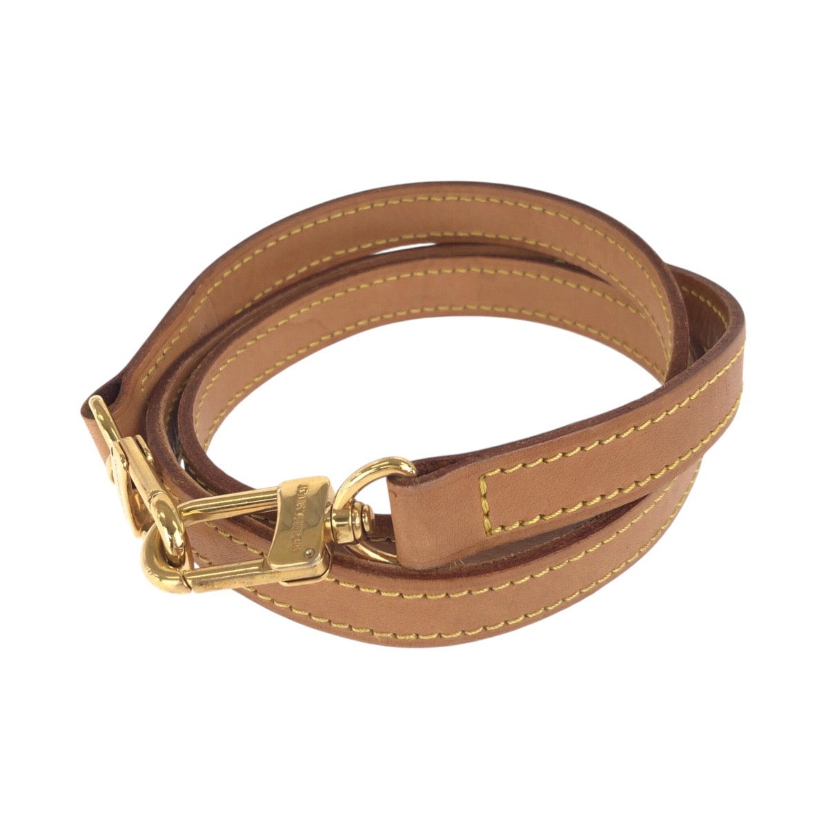 18195
LOUIS VUITTON ルイヴィトン ショルダーストラップのみ ブラウン ゴールド金具 レザー ショルダーバッグ  レディース ABP24