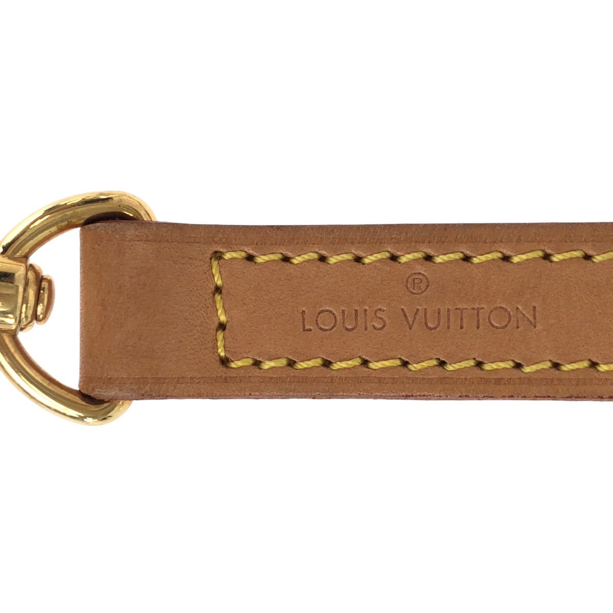 18195
LOUIS VUITTON ルイヴィトン ショルダーストラップのみ ブラウン ゴールド金具 レザー ショルダーバッグ  レディース ABP24