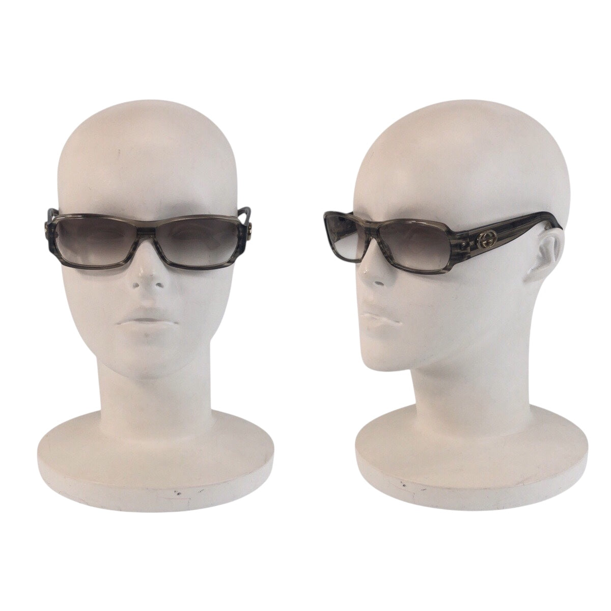 18196
GUCCI グッチ ラメ インターロッキング クリア グレー シルバー金具 プラスチック GG 2935/S RDZLE 60◻︎12 125 サングラス 男女兼用 スクエア  メンズ ABP