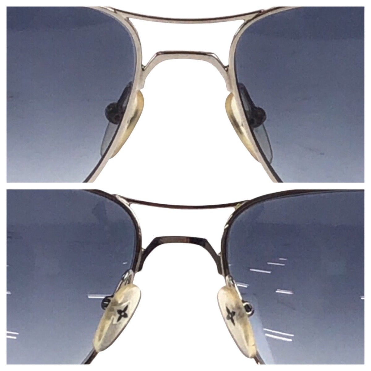 18197
LOUIS VUITTON ルイヴィトン ダミエ コンスピラシオン ブルー シルバー金具 プラスチック / メタル Z0066U 62□16 サングラス ティアドロップ  メンズ AB