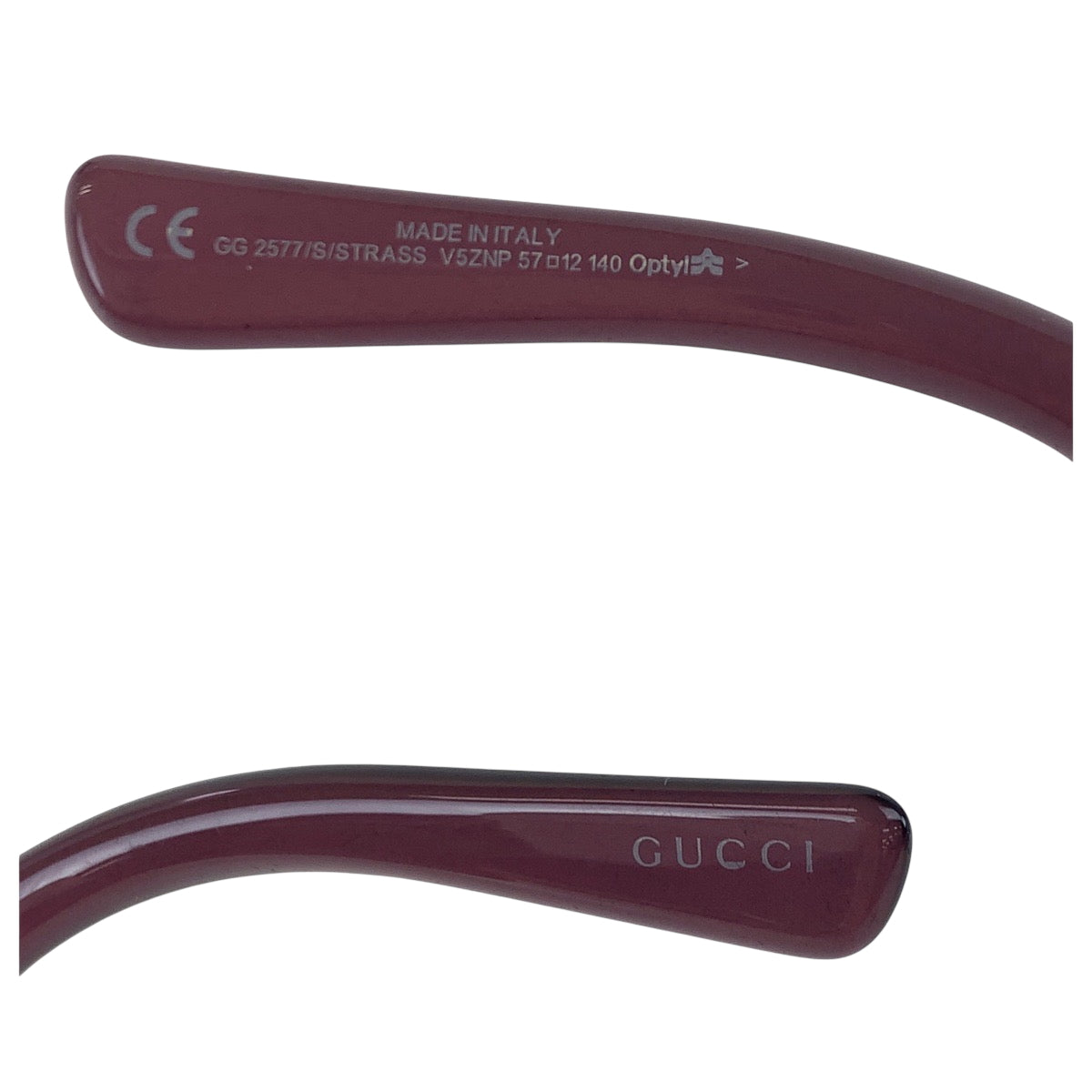 18199
GUCCI グッチ パープル ピンク プラスチック GG2577 サングラス  レディース A16