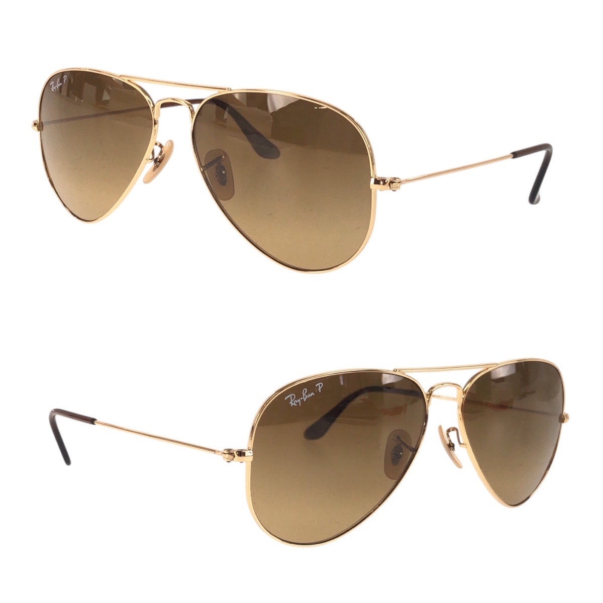 18200
Ray-Ban レイバン AVIATOR ブラウン ゴールド金具 ガラス / メタル RB3025 001/M2 58□14 3P サングラス ティアドロップ  メンズ A22