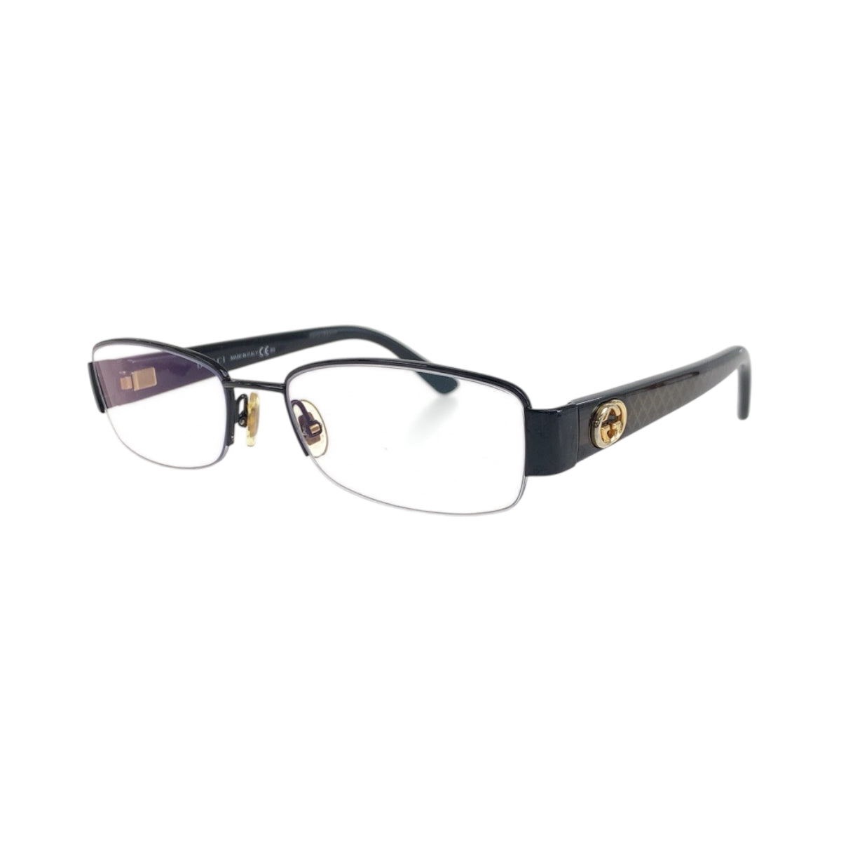 18201
GUCCI グッチ ブラック ブラウン チタン GG4245 メガネ  メンズ A16