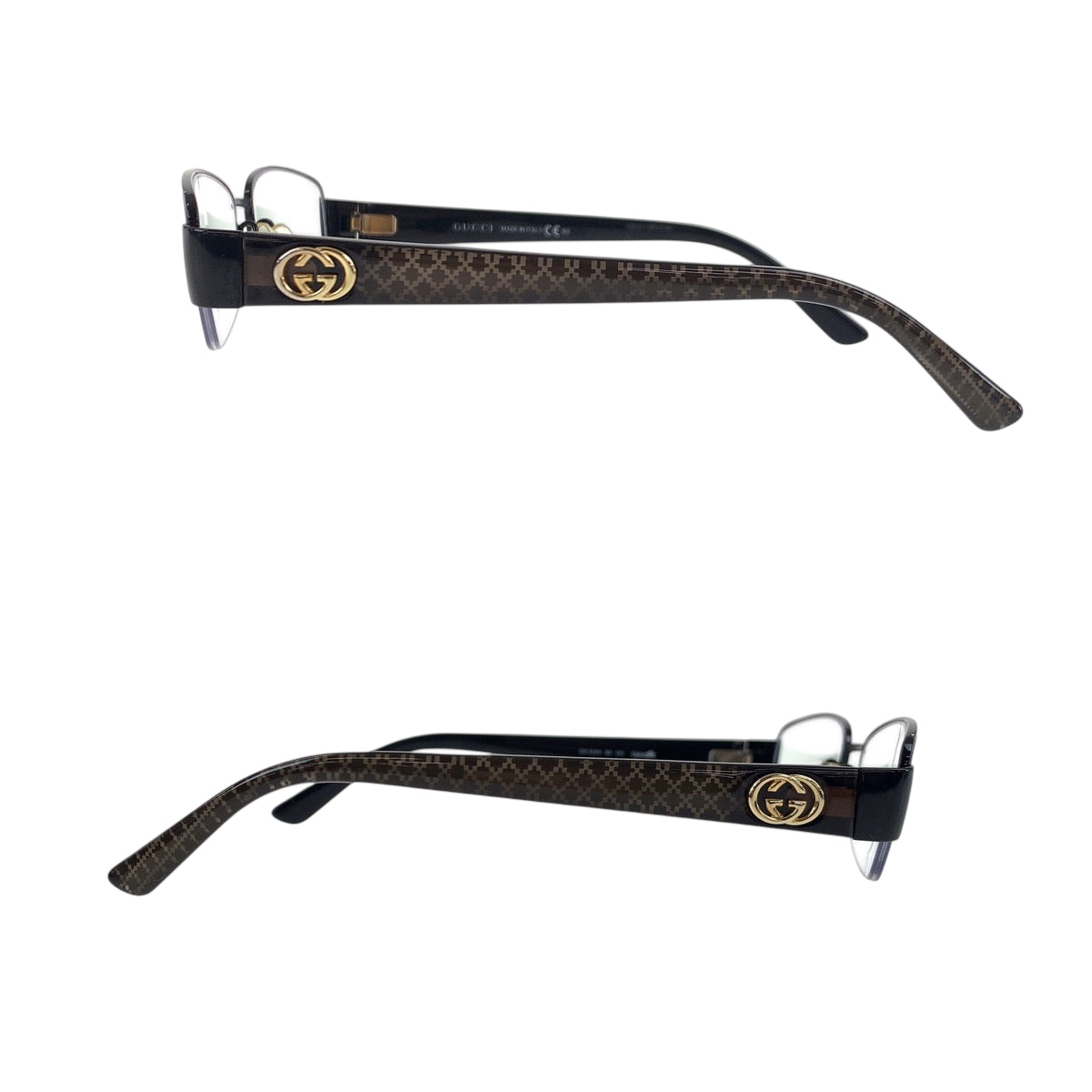 18201
GUCCI グッチ ブラック ブラウン チタン GG4245 メガネ  メンズ A16