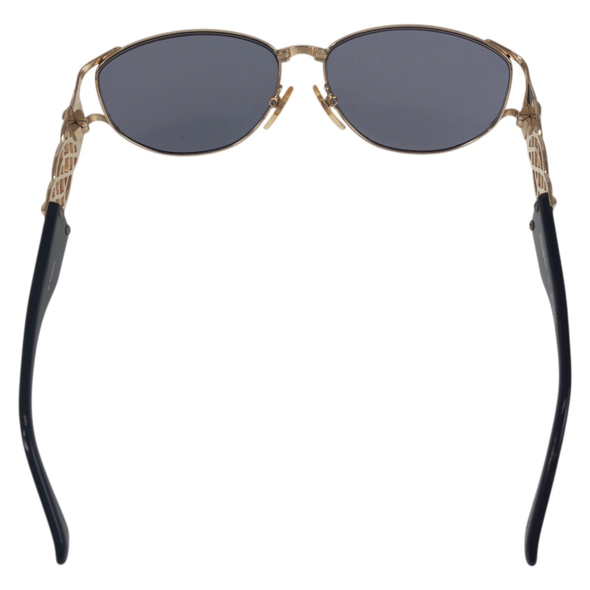18202
YVES SAINT LAURENT イヴ サンローラン ヴィンテージ YSL ブラック 黒 ゴールド プラスチック 31-6703 5L サングラス 男女兼用 スクエア  メンズ AB