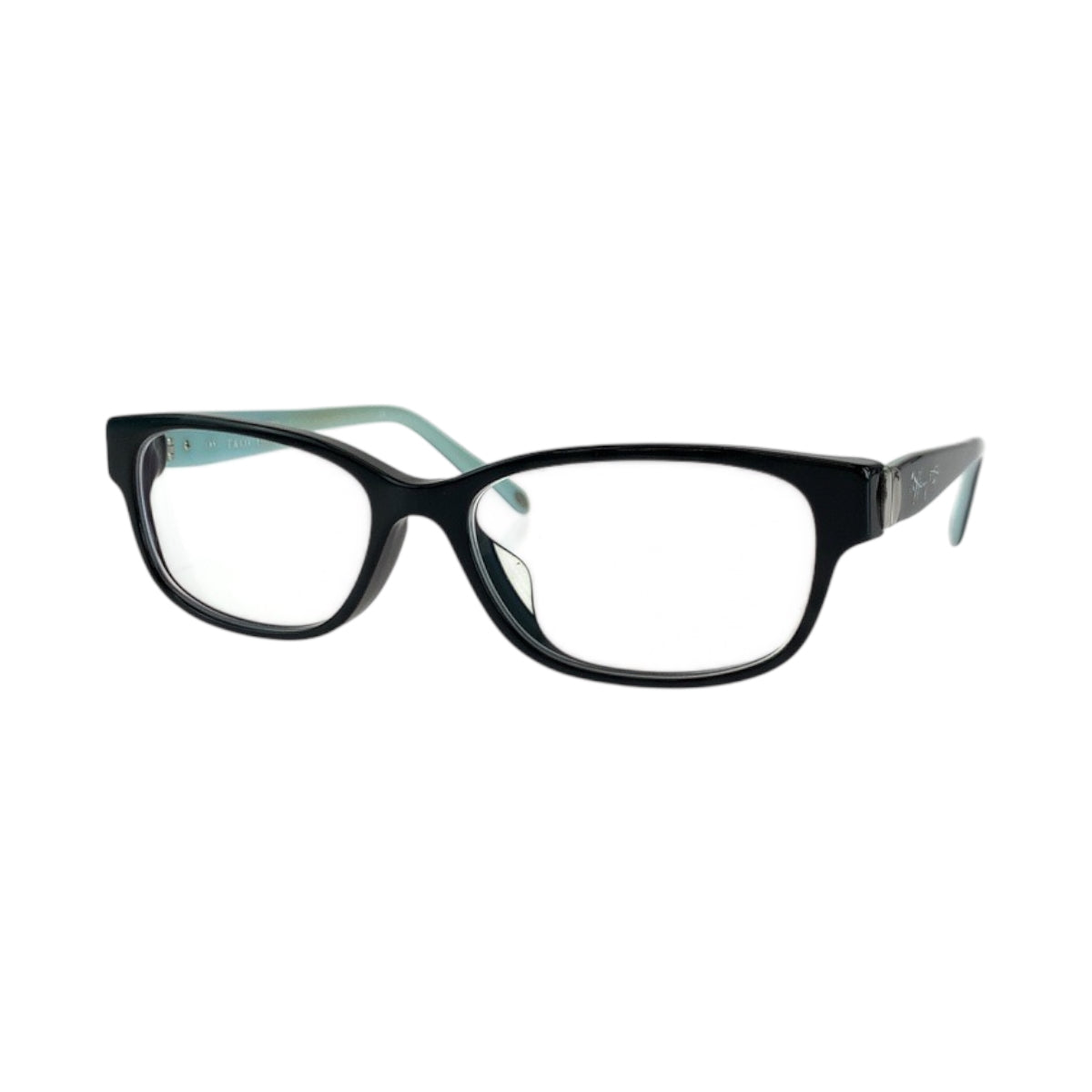 18205
TIFFANY&Co. ティファニー ブラック 黒 ブルー シルバー金具 プラスチック TF2126D 54▫︎16 メガネフレーム  レディース ABP17