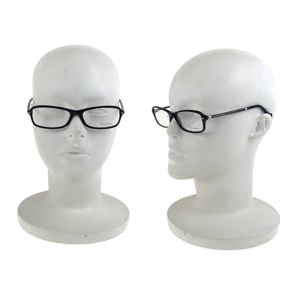 18208
BALENCIAGA バレンシアガ ブラック グレー プラスチック BA5016 メガネ  メンズ A21
