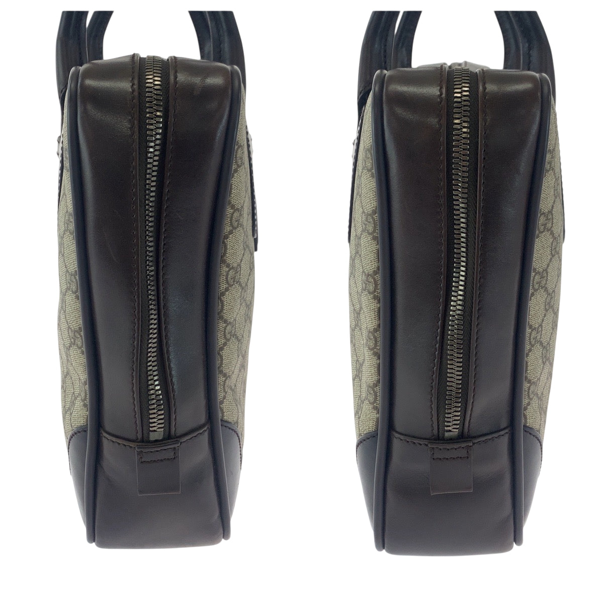 18213
GUCCI グッチ ベージュ ブラウン シルバー金具 GGスプリームキャンバス 101666 ビジネスバッグ ハンドバッグ  レディース ABP52