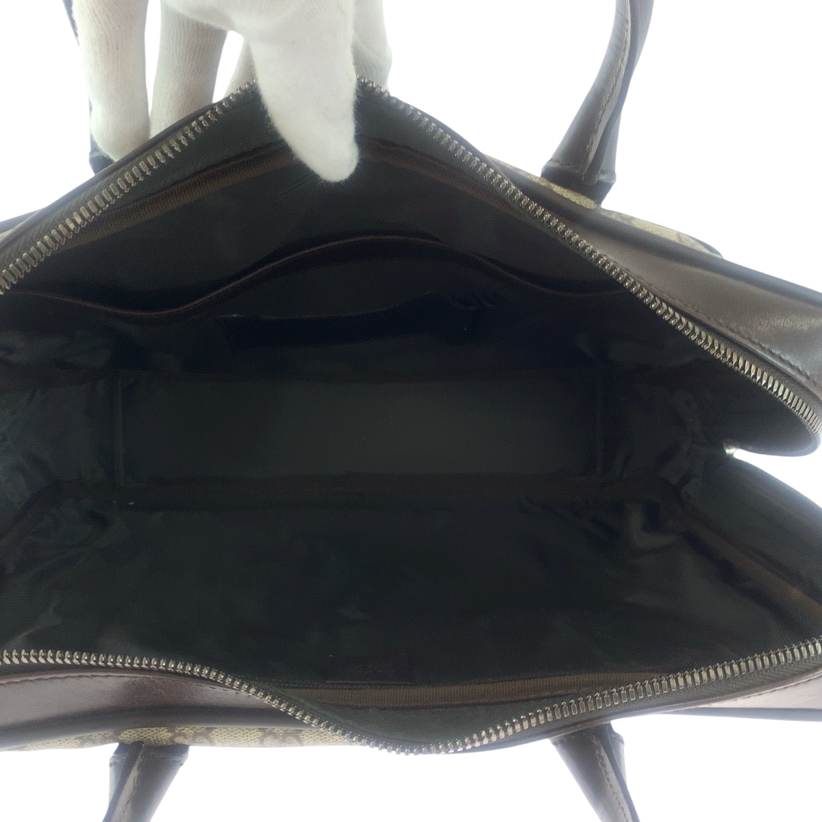 18213
GUCCI グッチ ベージュ ブラウン シルバー金具 GGスプリームキャンバス 101666 ビジネスバッグ ハンドバッグ  レディース ABP52