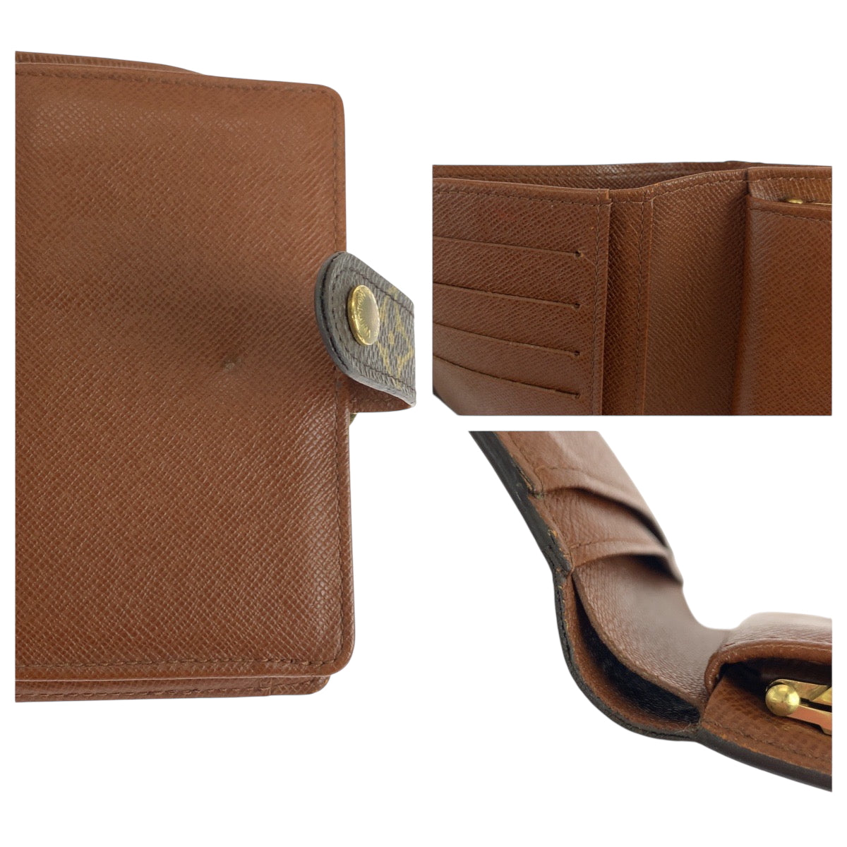 18255
LOUIS VUITTON Monogram Portemonnaie Billet Viennois Brown Gold Hardware PVC M61663 Bi-fold Wallet Compact Wallet for Women