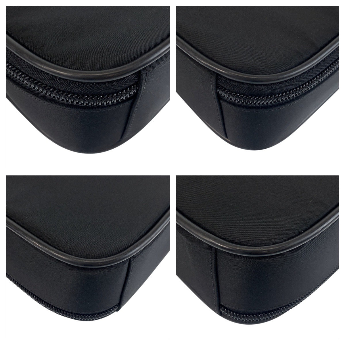 18314
PRADA プラダ テスート 三角ロゴプレート ブラック 黒 シルバー金具 ナイロン / レザー ビジネスバッグ ブリーフケース メンズ SA77