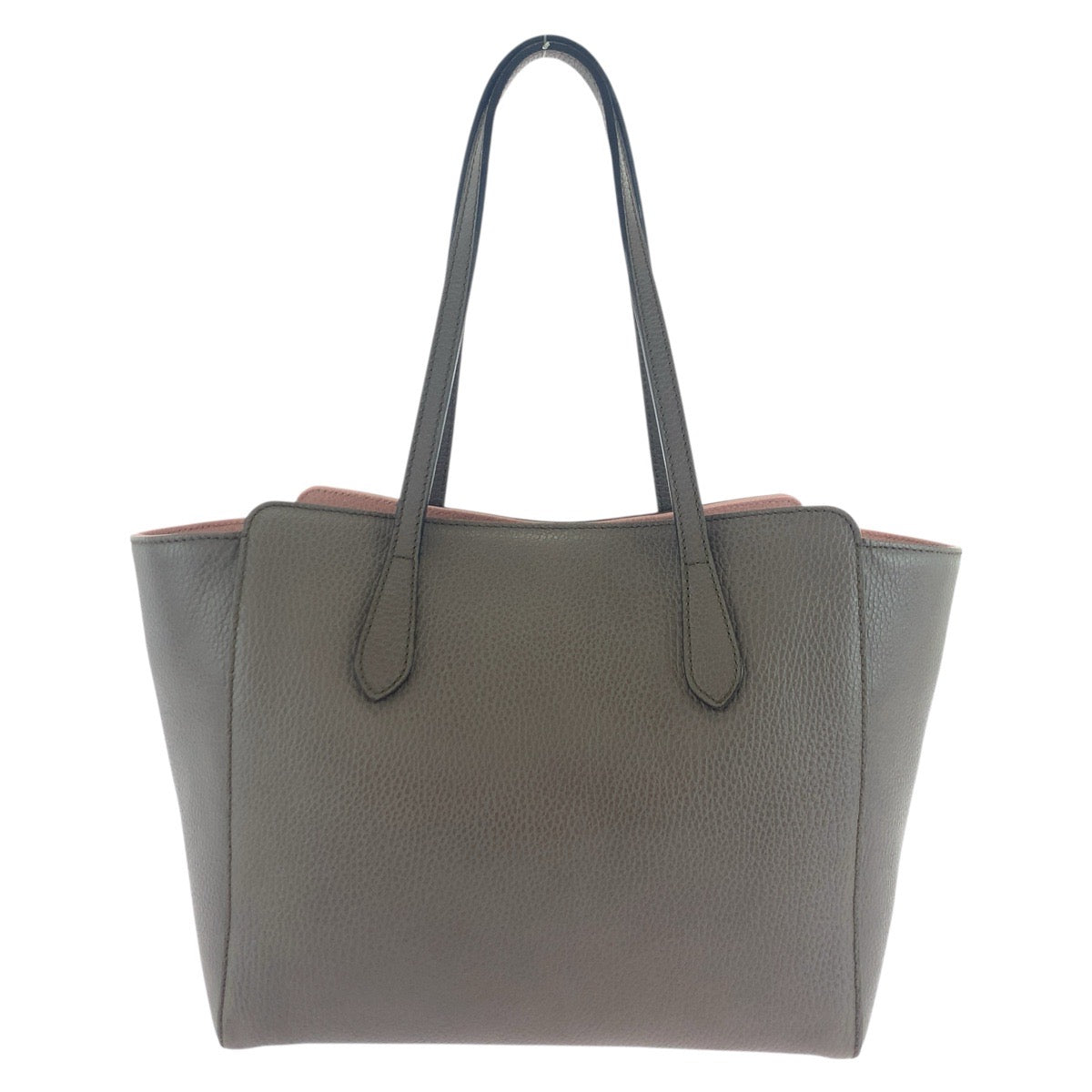 18318
GUCCI グッチ スウィング ブラウン グレージュ ピンク レザー 354408 トートバッグ ショルダーバッグ  レディース ABP52