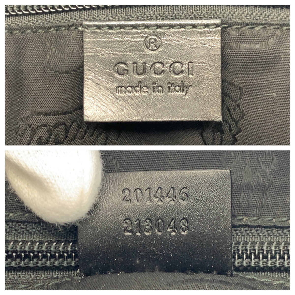 18319
GUCCI グッチ GGインプリメ ブラック 黒 シルバー金具 PVC 201446 ショルダーバッグ メッセンジャーバッグ レディース A67