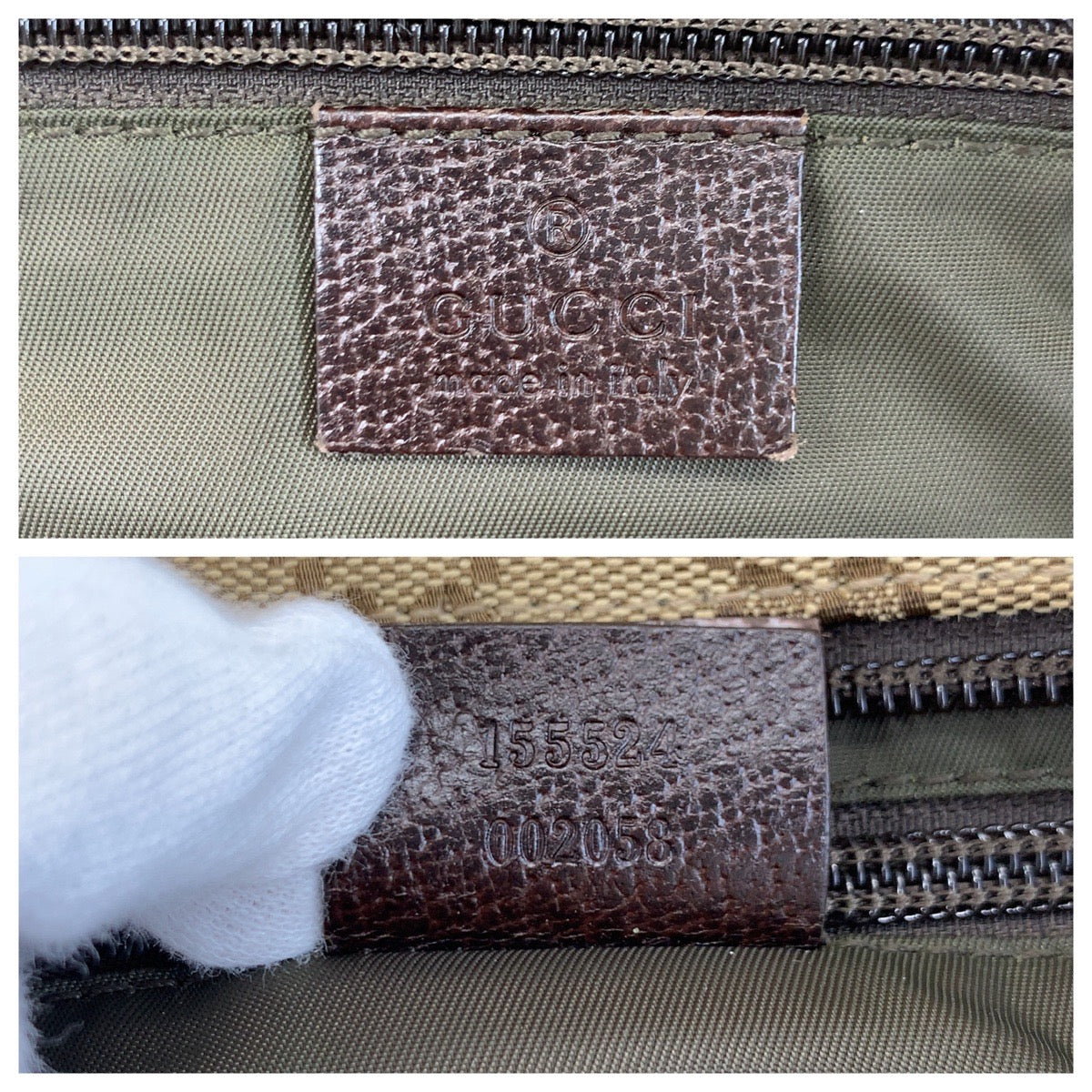 18320
GUCCI グッチ シェリーライン ベージュ ブラウン GGキャンバス 155524 トートバッグ ショルダーバッグ  レディース A64