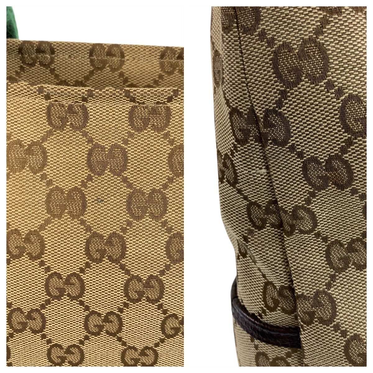 18320
GUCCI グッチ シェリーライン ベージュ ブラウン GGキャンバス 155524 トートバッグ ショルダーバッグ  レディース A64