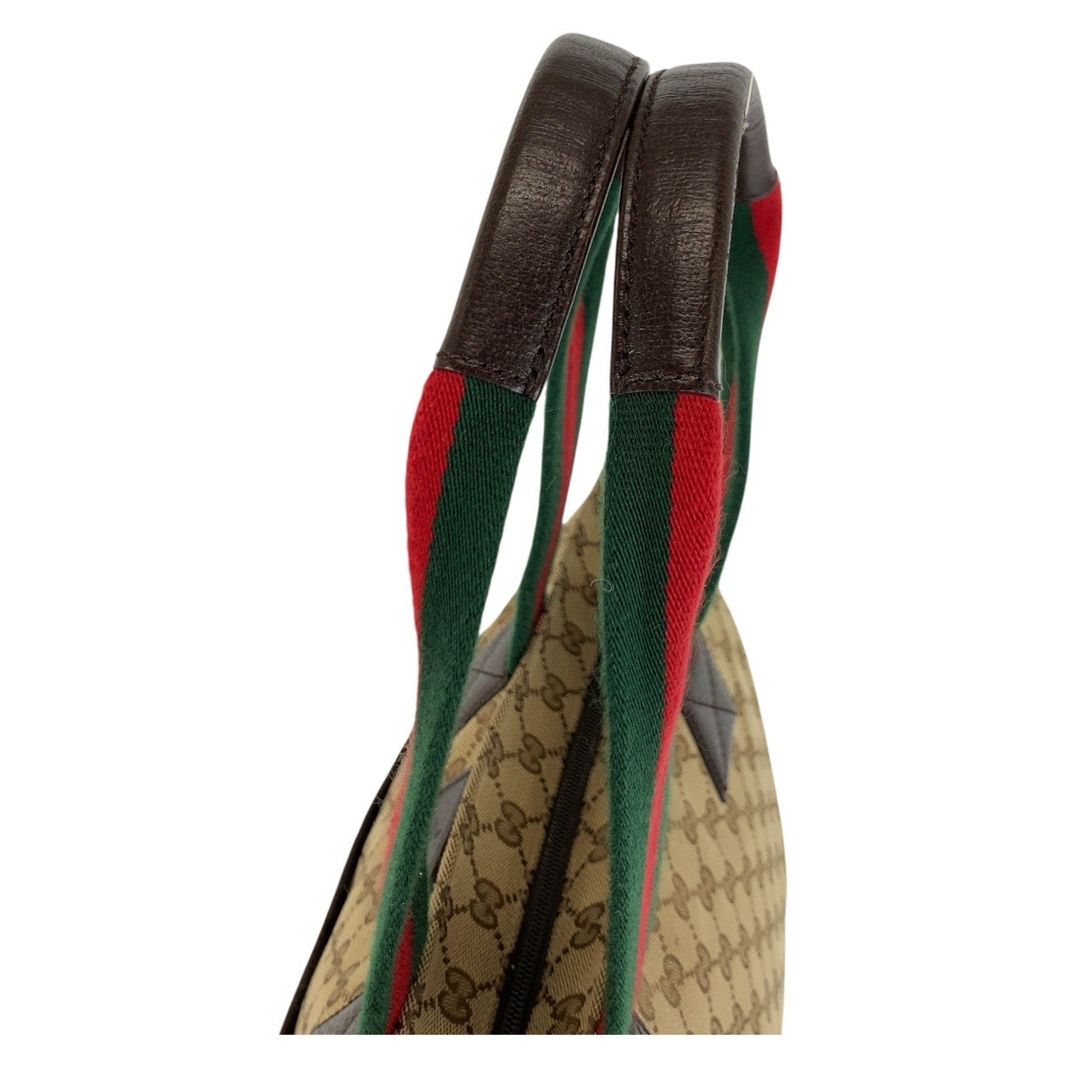 18320
GUCCI グッチ シェリーライン ベージュ ブラウン GGキャンバス 155524 トートバッグ ショルダーバッグ  レディース A64