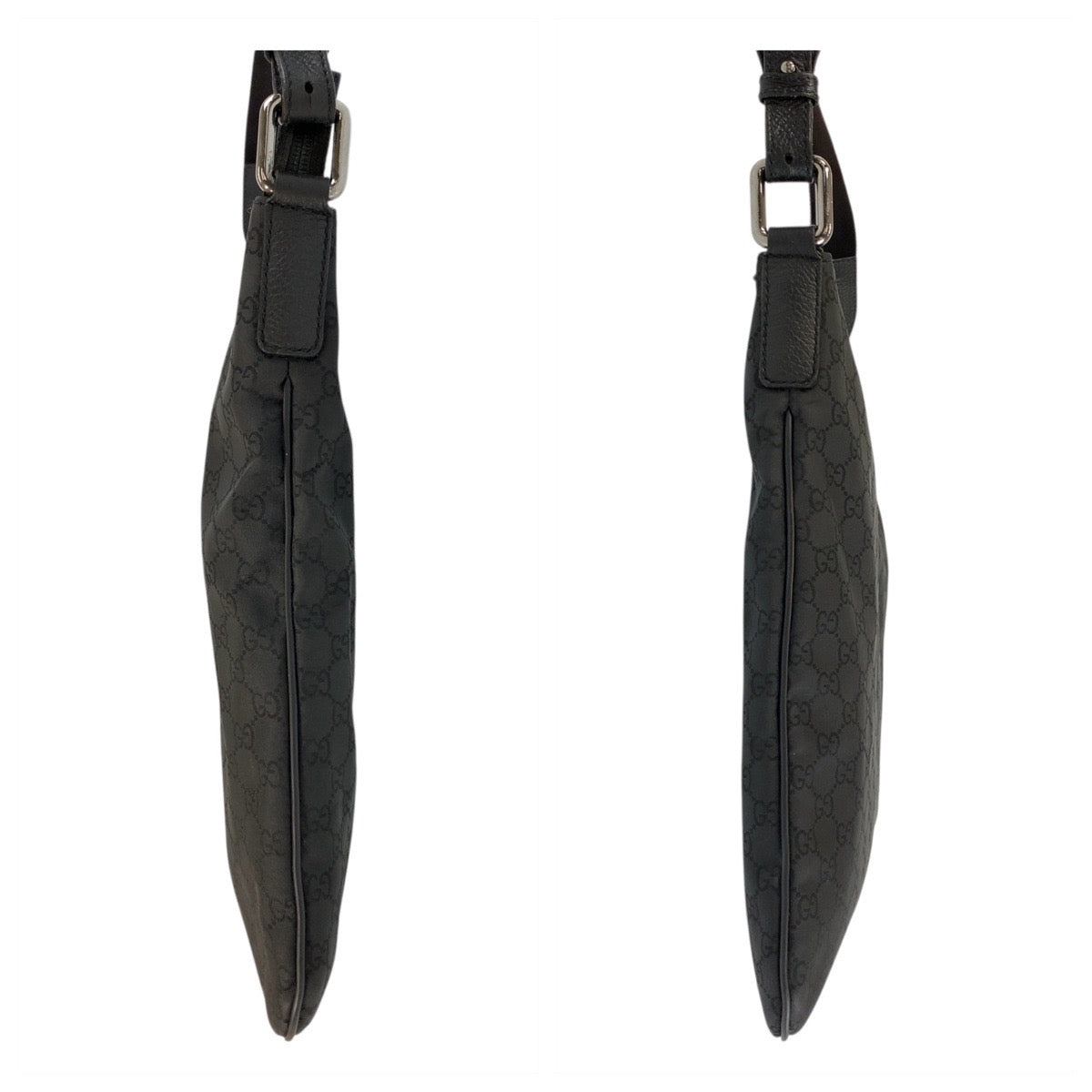 18321
GUCCI グッチ GG柄 ブラック 黒 シルバー金具 ナイロン / レザー 190628 ショルダーバッグ メッセンジャーバッグ  メンズ ABP58