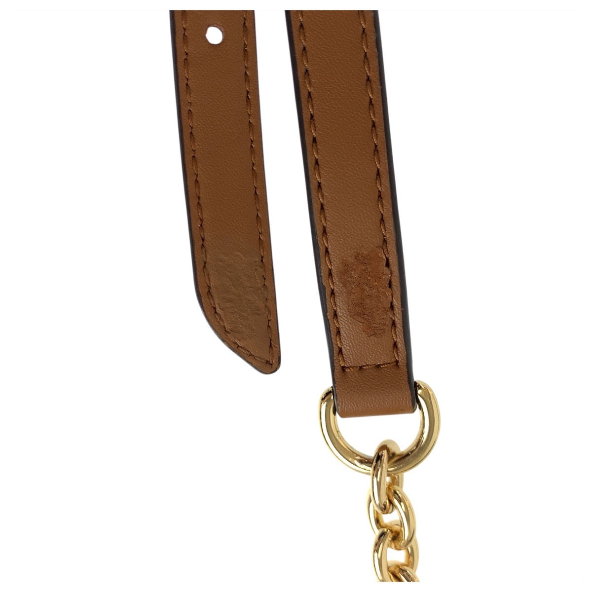 18332
Michael Kors マイケルコース MKシグネチャー ホワイト ブラウン ゴールド金具 PVC / レザー 00278 ショルダーバッグ ポシェット  レディース A20